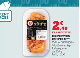 Maximarché Crevettes cuites u offre