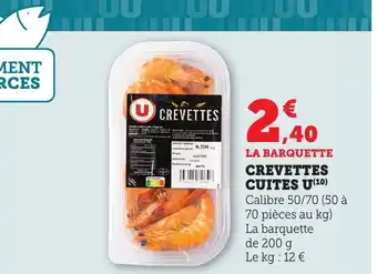 Maximarché Crevettes cuites u offre