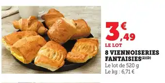 Maximarché 8 viennoiseries fantaisies offre