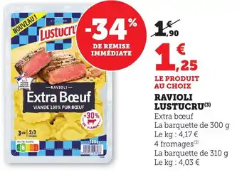 Maximarché LUSTUCRU Ravioli offre