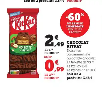 Maximarché KITKAT Chocolat offre