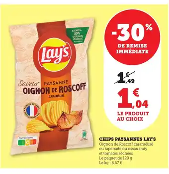 Maximarché LAY'S Chips paysannes offre