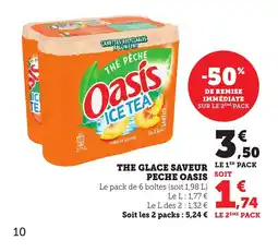 Maximarché OASIS The glace saveur peche offre