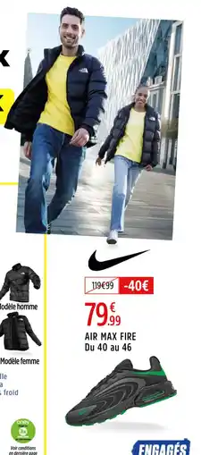 Intersport Air max fire offre