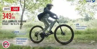 Intersport Vélo complite evo max offre