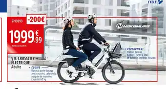 Intersport NAKAMURA Vtc crosscity + électrique offre