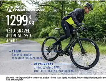 Intersport NAKAMURA Vélo gravel allroad offre