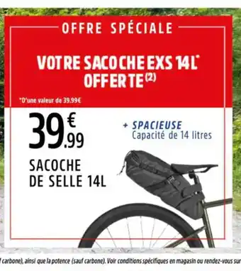 Intersport NAKAMURA Sacoche de selle offre