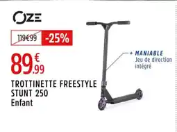 Intersport OZE Trottinette freestyle i stunt 250 offre