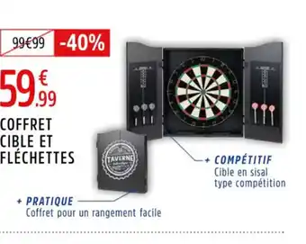 Intersport Coffret cible et fléchettes offre