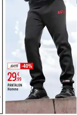 Intersport UFC Pantalon homme offre