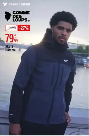 Intersport COMME DES LOUPS Veste homme offre