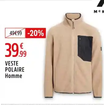 Intersport Veste polaire homme offre