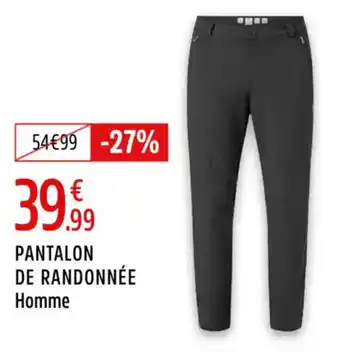 Intersport Pantalon de randonnée homme offre