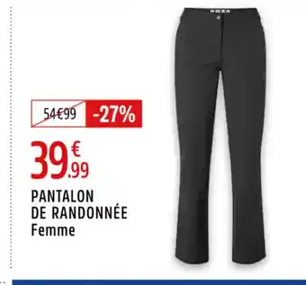 Intersport Pantalon de randonnée femme offre