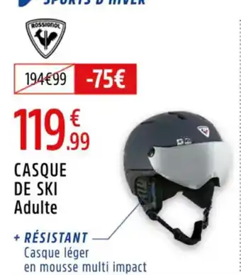 Intersport Casque de ski adulte offre