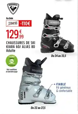 Intersport Chaussures de ski kiara 60/ alias 80 adulte offre