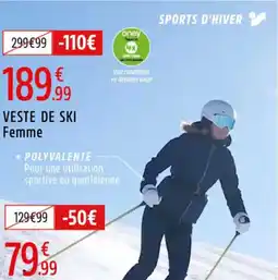 Intersport Veste de ski femme offre