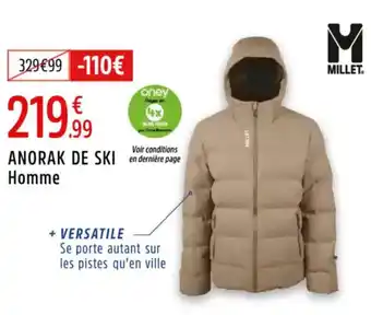 Intersport Anorak de ski homme offre