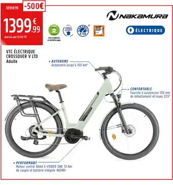Intersport NAKAMURA Vtc électrique crossover v ltd adulte offre