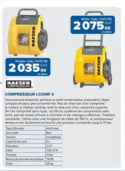 Prolians KAESER Compresseur offre