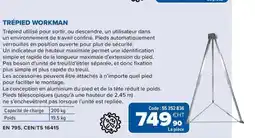 Prolians Trépied workman offre