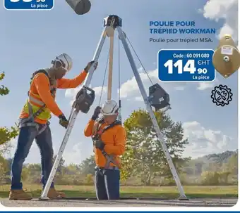 Prolians Poulie pour trépied workman offre