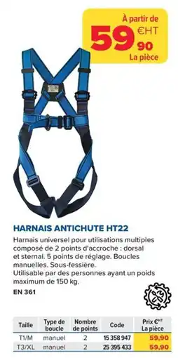 Prolians Harnais antichute ht22 offre
