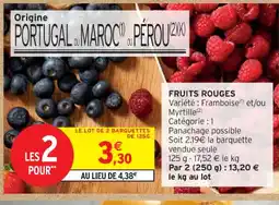 Intermarché Contact Fruits rouges offre