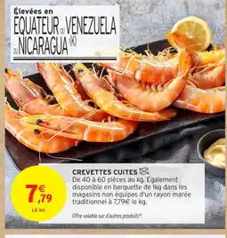 Intermarché Contact Crevettes cuites offre