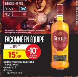 Intermarché Contact TRIPLE WOOD GRANT'S I Scotch whisky blended offre