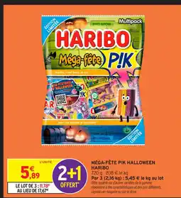 Intermarché Contact HARIBO Méga-fête pik halloween offre