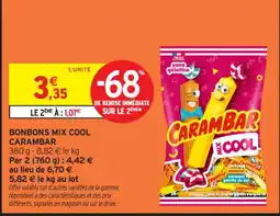 Intermarché Contact CARAMBAR Bonbons mix cool offre