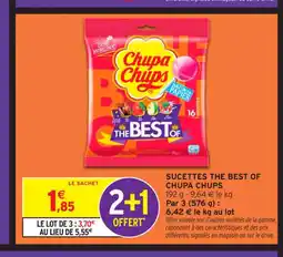 Intermarché Contact CHUPA CHUPS Sucettes the best of offre