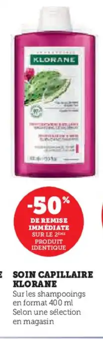 Super U KLORANE Soin capillaire offre