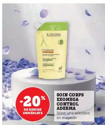 Super U ADERMA Soin corps exomega control offre