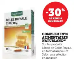 Super U Complements alimentaires naturland offre