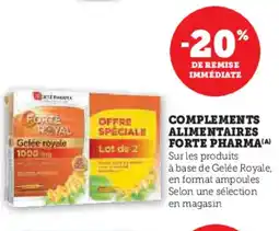 Super U Complements alimentaires forte pharma offre