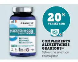 Super U GRANIONS Complements alimentaires offre