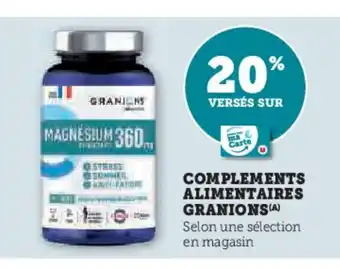 Super U GRANIONS Complements alimentaires offre