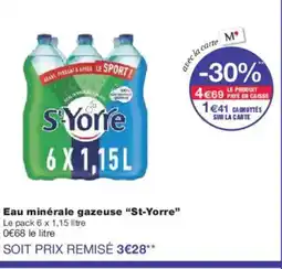 Monoprix ST-YORRE Eau minérale gazeuse offre