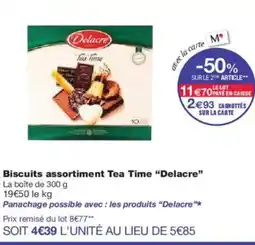 Monoprix DELACRE Biscuits assortiment Tea Time offre