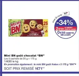 Monoprix Mini goût chocolat offre