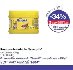 Monoprix NESQUIK Poudre chocolatée offre