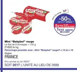 Monoprix BABYBEL Mini rouge offre