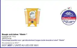 Monoprix GLADE Bougie anti-tabac offre