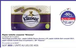 Monoprix KLEENEEX Papier toilette coussiné offre