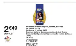 Monoprix Pommes de terre vapeur, salade, rissolée offre