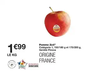 Monoprix Pomme Zeli offre