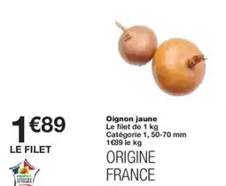 Monoprix Oignon jaune offre